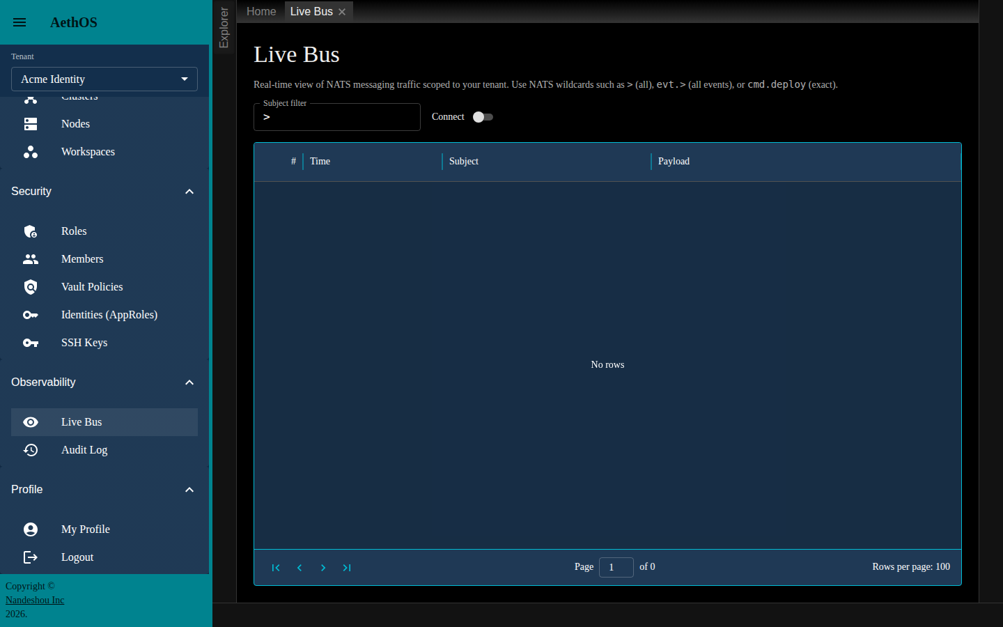 The Live Bus stream
