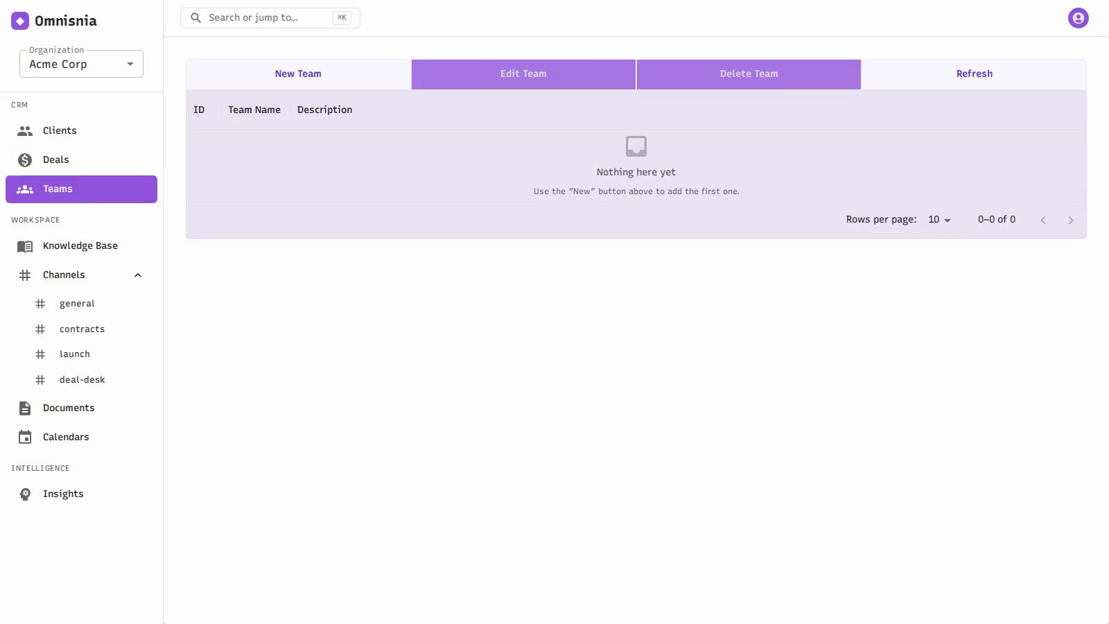 Teams — group members and manage who can see what